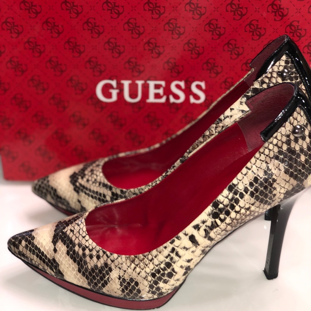 Guess Snakeskin Heels